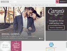 Tablet Screenshot of carynsbridals.com
